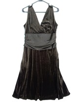 Ronnie Nicole Women&#39;s Brown Dress Short Party Cocktail Wedding Size 8 - $15.19