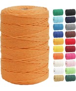 Macrame Cord 3mm x 328 Yards About 300m 100 Natural Cotton Macrame Rope ... - $28.16