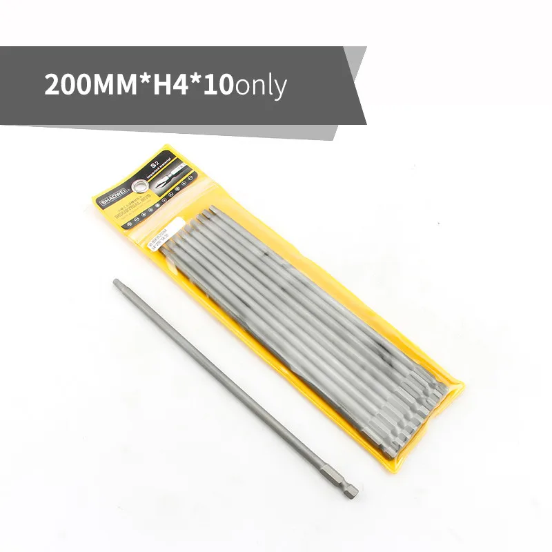 200mm Hard and Long S2 Electric Screwdriver Hexagon Bit Set Hex Head Hex... - $279.45