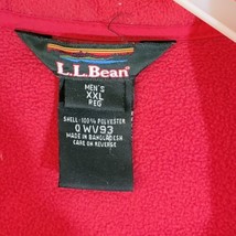 LL Bean Red Polyester Jacket Mens XXL 0WV93 Liner 2XL - £14.00 GBP