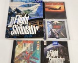 Microsoft Flight Simulator Software Vtg PC Computer Air Combat Unlimited... - $43.53