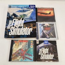 Microsoft Flight Simulator Software Vtg PC Computer Air Combat Unlimited CD-ROM - £34.25 GBP