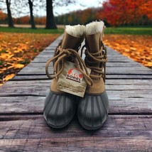 Sorel Caribou II NL1000-220 US SIZE 5 Tan and Black Boots Women&#39;s Sherpa New Box - £39.46 GBP