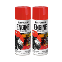 Rust-Oleum 363570 Engine Enamel Spray Paint, 11 oz, Gloss Orange Lot of 2 - $25.73