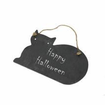 Happy Halloween Cat Shaped Slate - $11.60