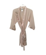 California Dynasty Vintage Pink Sheer Robe Womens Size Small Embroidered... - $19.00