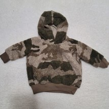 Cabela&#39;s Boys Hoodie 6-12 Months Camo Berber Fleece Pullover Long Sleeve... - $13.87