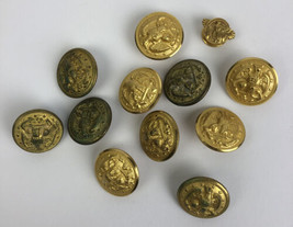 Vintage Mixed Lot of 12 Military US Army Dress Uniform Button WATERBURY CO. + - £15.04 GBP