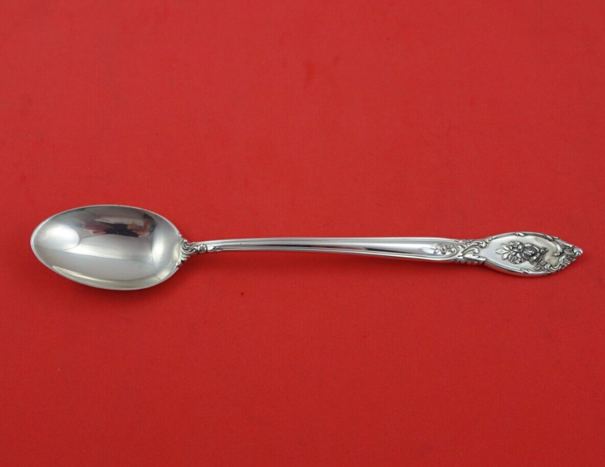 Rose Elegance by Lunt Sterling Silver Iced Tea Spoon 7 3/8" Heirloom Silverware - $68.31