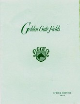 1955 Golden Gate Fields Menu Spring Meeting Berkeley California Horse Ra... - £98.32 GBP