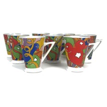 8 Baum Brothers  Mugs Style-Eyes Art Deco Multi Motif Ribbon Bird Balloo... - $94.00