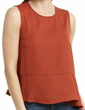 Nwt Women’s Bcbgmaxazria Sleeveless Peplum Woven Top Rustic Size Xs - $24.74