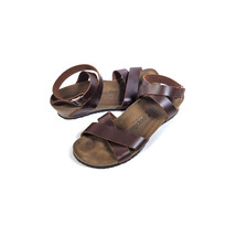 $160 Birkenstock 40 Womens Sandals Brown Oiled Leather P API Llio &#39;lola&#39; Size 9 - £63.13 GBP