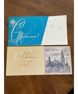 VTG 1970-80&#39;s USSR Soviet Russian Post Cards Happy New Year unused lot of 2 - £15.56 GBP