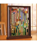 Ebros Frank Lloyd Wright Cactus Flowers Stained Glass Plaque Wall Hanger... - €139,53 EUR