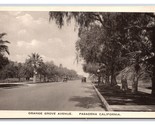 Arancione Grove Avenue Street Vista Pasadena California Ca Unp Wb Cartol... - $7.91