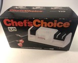 Chef&#39;s Choice Knife Sharpener Diamond Hone 110 Black w/ Box &amp; Manual - £15.47 GBP