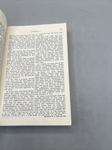 The Book of Mormon, 1950, Copyright 1948, The Hand of Mormon Upon Plates Vintage Item image 11