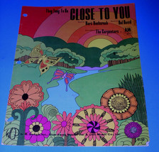 The Carpenters Sheet Music Vintage 1969 Close To You - £20.08 GBP