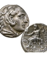 ALEXANDER the Great VERY Rare Corinth Mint Dove Wreath. Herakles/Zeus La... - $2,370.25