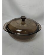 Vintage Pyrex Amber Glass Casserole Dish Cover Lid V1.5C Pyrex 1.5 L #23 - €12,14 EUR