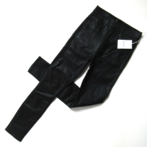 NWT Mother Swooner Ankle in Wet Paint Black Coated Stretch Skinny Jeans 25 - £93.41 GBP