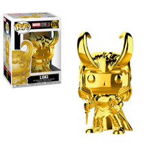 Marvel Studios First 10 Years Loki Gold Chrome Vinyl POP Figure Toy #376... - $14.50