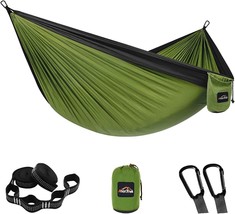 Anortrek Camping Hammock, Ultra Lightweight Portable Parachute Hammock With Two - £31.96 GBP