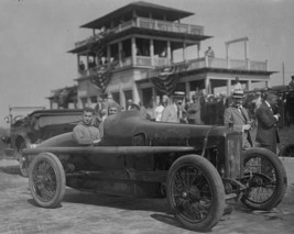 Louis Chevrolet in racecar at Sheepshead Bay Speedway on Long Island Photo Print - $8.81+