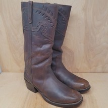 Steve Madden Womens Western Boots Sz 10 Mid Calf Premium Cowboy High End Botas - £63.63 GBP