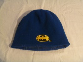 KIDS BOYS BATMAN REVERSIBLE HAT COLOR BLUE ONE SIZE 2439 - £12.71 GBP