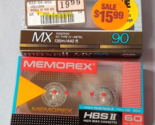 Maxell MX 90 Type IV Pure Metal Cassette Tape &amp; Chrome Type II Memorex H... - £34.07 GBP