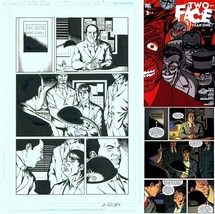 Jesus Saiz &amp; Jimmy Palmiotti Original Batman Art Page ~ Two Face Year On... - £121.03 GBP