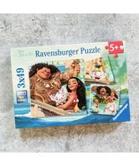 Ravensburger Disney Moana 49 Piece Jigsaw 3 PUZZLES IN 1 BOX mini poster... - £11.89 GBP