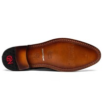 John Classic Dress Oxford Woven Calfskin Crocodile Shoes Black image 5