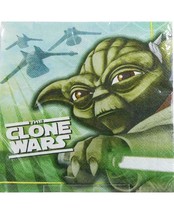 Star Wars Clone Wars Opposing Forces Dessert Napkins 16 Count Birthday Party New - £3.95 GBP