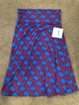 Lularoe Women&#39;s NWT Medium Skirt A-Line Swing Slinky Stretchy Azure Blue... - £7.58 GBP