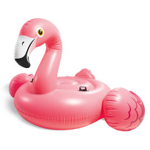 Intex 57288EP Giant Inflatable 80 Inch Mega Flamingo Island Ride On Pool Float - £59.94 GBP