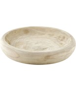 Santa Barbara Design Studio Wood Serving Bowl, Hand Carved Paulownia, Na... - £27.61 GBP