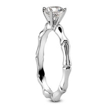 Solitaire 1.01 Carat D VS2 Round Cut Diamond Engagement Ring White Gold 14K - £2,410.43 GBP