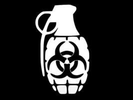 BIOHAZARD HAND GRENADE Vinyl Decal Car Sticker Wall Truck CHOOSE SIZE COLOR - $58.54 MXN+