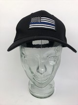 Thin Blue Line Police Hat American Flag Thin Blue Line Headwear Ball Cap... - $16.82