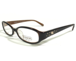 Coach Eyeglasses Frames WILLOW 748AF Tortoise Brown Gold Hearts 51-15-135 - £44.03 GBP