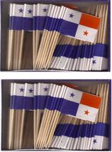 2 Boxes Mini Panamanian Toothpick Flags, Total 200 Small Mini Panama Flags - $9.95