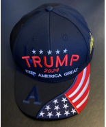 2024 Trump Black Hat &quot;Keep America Great&quot;  MAGA Embroidered Baseball Cap - $18.99
