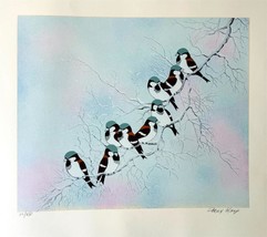 Max Karp Birds IN The Winter H/S Limited Lithography On Paper Natural Animals... - £250.79 GBP