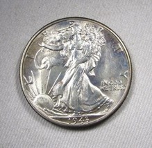 1943-D Ddo Silver Walking Liberty Half Dollar Cherrypickers&#39; Gem Unc Coin AN308 - £119.92 GBP
