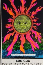 Pop Shot Sticker Sun God Psychedelic Mod Hippy Art Vintage Retro Tom Gatz 1960s - £57.19 GBP