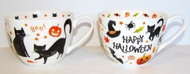 PAIR OF PORTOBELLO BY DESIGN ENGLAND HALLOWEEN TRICK OR TREAT JUMBO CUPS... - £30.52 GBP