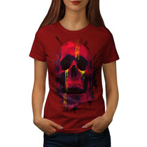 Wellcoda Liquid Metal Death Womens T-shirt, Biker Casual Design Printed Tee - £14.87 GBP+
